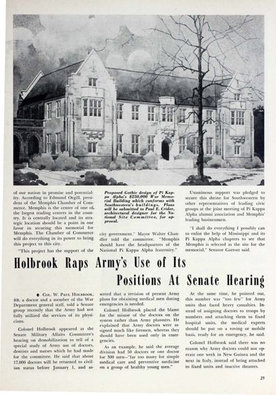 Holbrook Raps Army's Use Of Its Positions At Senate Hearing